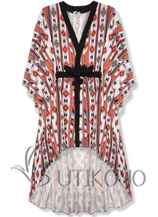 Dlouhé vzorované kimono