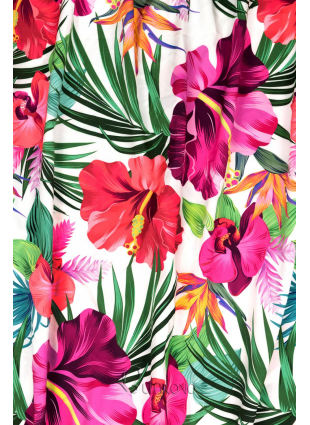 Maxi květinové barevné šaty