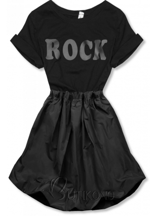 Černé šaty ROCK