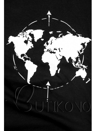 Černé tričko WORLD