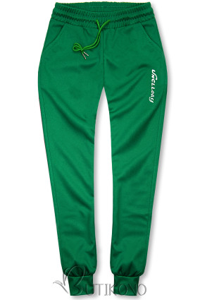 Zelené sportovní kalhoty