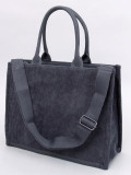 Dámská shopper taška tmavě šedá