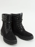 Černé dámské šněrovací boty