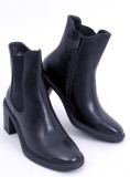 Černé dámské kotníkové kozačky Emma