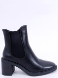 Černé dámské kotníkové kozačky Emma