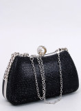 Společenská clutch kabelka černá