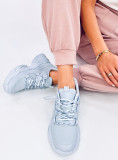 Světle modré tenisky na tlusté podrážce