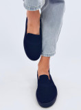 Vyvýšené slip-on tenisky tmavě modré