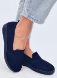 Vyvýšené slip-on tenisky tmavě modré