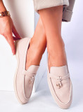 Béžové dámské mokasíny v klasickém střihu