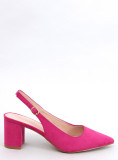 Nízké lodičky s otevřenou patou fuchsiové