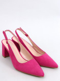 Nízké lodičky s otevřenou patou fuchsiové
