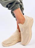 Tenisky typu slip-on béžové