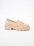 Béžové semišové mokasíny ALEXA