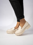 Béžové mokasíny ALEXA z ekokůže