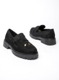 Černé mokasíny LANA
