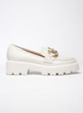 Bílé dámské mokasíny CLASSIC