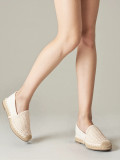 Béžové macramé espadrilky