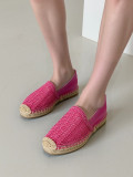 Růžové macramé espadrilky