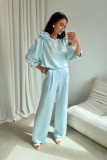 Kalhoty v odstínu baby blue