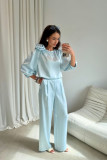 Kalhoty v odstínu baby blue