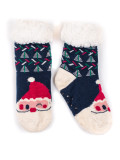 Dámské teplé ponožky SANTA modro-bílé