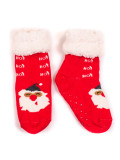 Dámské teplé ponožky SANTA červené
