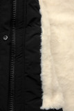 Parka na zimu černá/béžová