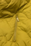 Žlutá zimní bunda s prošíváním