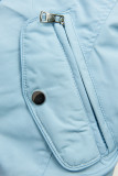 Oboustranná přechodná parka babyblue/tmavě modrá