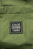 Tmavě zelená přechodná parka CALM