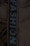 Zimní dámská bunda FASHION čokoládová hnědá