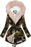 Army parka s kožešinovým lemem