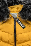 Žlutá zimní bunda FASHION