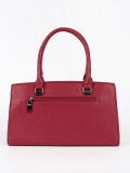 Červená klasická dámská kabelka s odnímatelným páskem