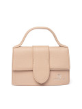 Malá béžová kabelka s rukojetí