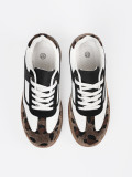 Bílo-černé sneakersy s leopardím vzorem