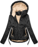 Černá sportovní prošívaná bunda