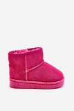 Zateplené růžové slip-on sněhule