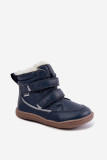 Kožené barefoot sněhule modré