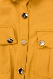Žluté košilové šaty