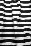 Černobílé volné pruhované šaty II.