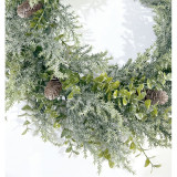 Vánoční věnec na dveře, naturální zelená, 38 cm