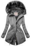 Šedá parka na zimu