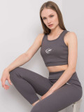 Tmavě šedý sportovní komplet FOR FITNESS