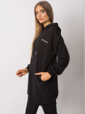 Černá dámská mikina s kapucí