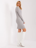 Šedé dámské pletené šaty