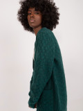 Stylový kardigan v tmavě zelené barvě