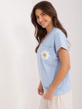 Světlemodré tričko s krátkým rukávem