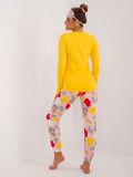Žluté pyžamo s dlouhým rukávem